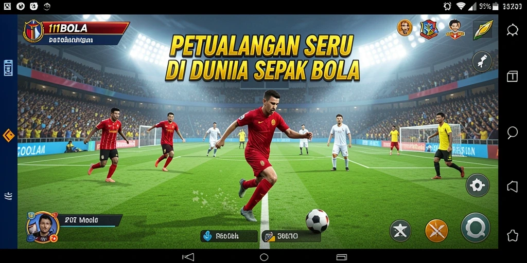 Screenshot menunjukkan aksi seru dalam game Petualangan 11BOLA.