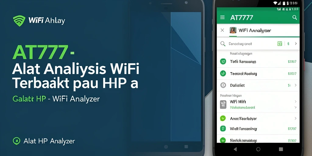 Tampilan antarmuka AT777 yang jelas dan fungsional sebagai WiFi Analyzer.