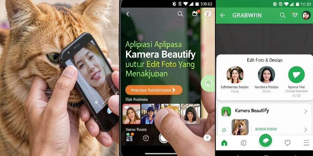 Antarmuka intuitif GRABWIN untuk editing foto yang cepat dan sederhana.