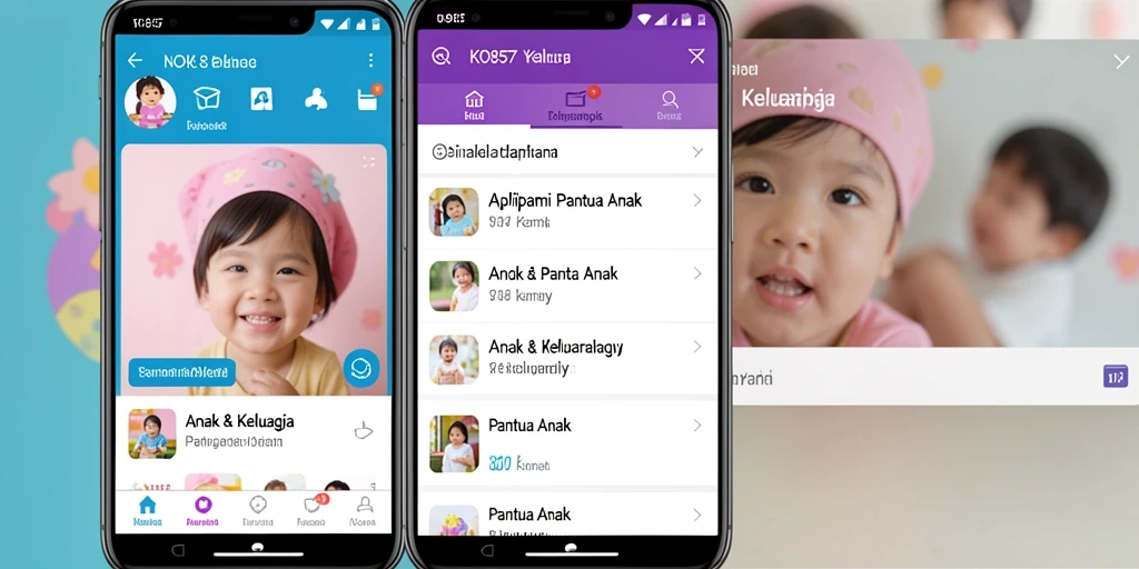 Antarmuka KO857 yang menarik dan mudah digunakan untuk memantau anak.