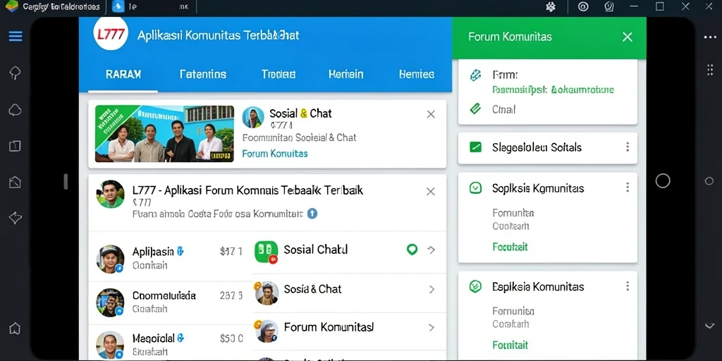 Tampilan antarmuka L777 yang menarik dan mudah digunakan.