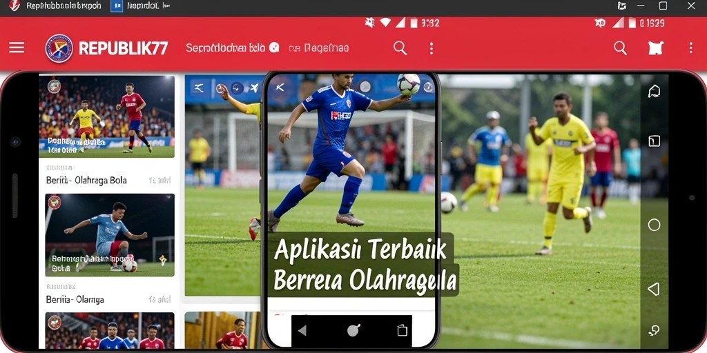 Tampilan antarmuka pengguna REPUBLIK77 yang menarik dan informatif.