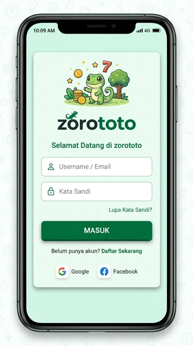 Masuk Akun Zorototo untuk Pengguna Android
