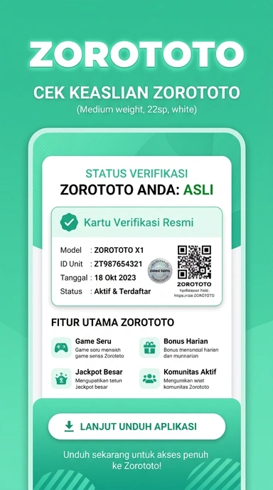 Kanal Resmi Zorototo untuk Pengguna Android